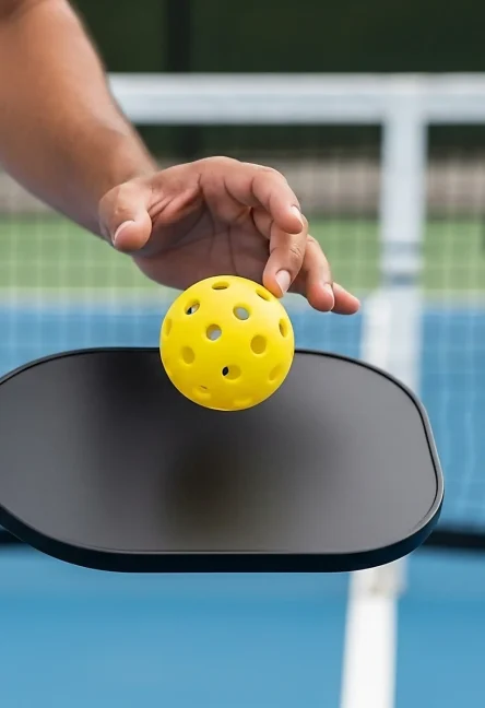 person-playing-pickleball-about-serve-ball